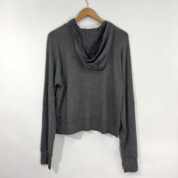 All in Motion Women’s Size Medium Dark Gray Modal Stretch Lightweight Hoodie - Picture 5 of 5